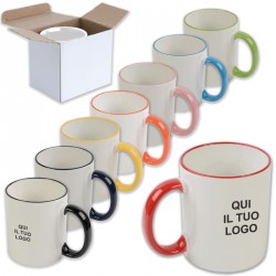 Art. 16432 Tazza bianca/colorata