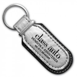 Art. 308 Portachiave similpelle silver