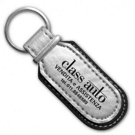 Art. 308 Portachiave similpelle silver