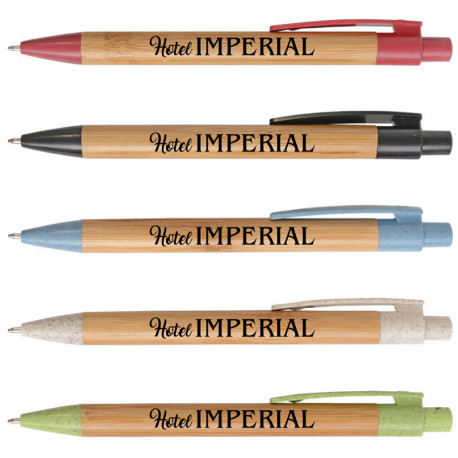 Art. 20811 - Penna in Bamboo, Refil Blu.