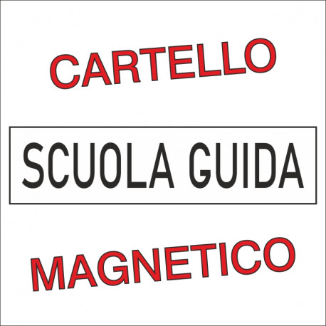 21019 Cartello Magnetico Scuola Guida