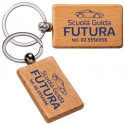 Art. 22903 - Portachiave Legno Rettangolare