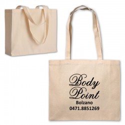 Art. 17112 - Shopper in Cotone Naturale 40x35x12 cm.