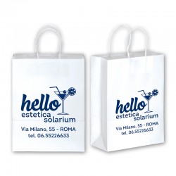 Art. 23133 - Shopper Carta Bianca 22x29x10 cm.