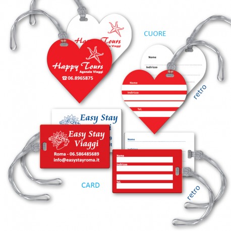 Art. 18990 Etichetta Bagaglio Cuore/Card
