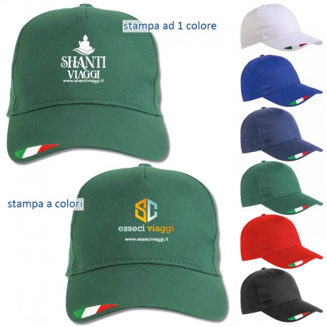 Art. 20303 - Cappellino Italia cotone