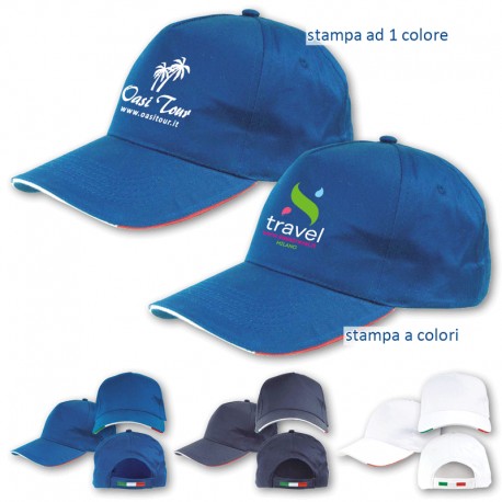 Art. 10305 - Cappellino Italia cotone