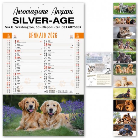 Art. B77 - Calendario Cani e Gatti