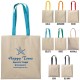 Art. 17106 - Shopper in cotone 220 gr. manici colorati