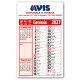 Art. 2390 - Calendario Olandese Promemoria 28,5x47 cm.