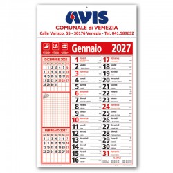 Art. 2390 - Calendario Olandese Promemoria 28,5x47 cm.