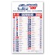Art. C06090 - Calendario Olandese Quadrettato 28,5x47 cm