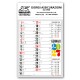 Art. 1590 - Calendario Olandese 28,8x47 cm.