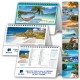 Art. SP25 - Calendarietto Trimestrale da Tavolo Spirale Paesaggi Tropicali