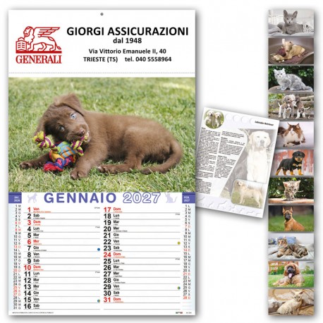 Art. D8490 - Calendario Cani e Gatti