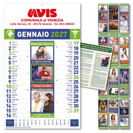 Art. B011 - Calendario Consigli del Farmacista