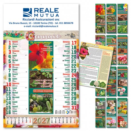 Art. B086 - Calendario Orto e Giardino 12 fogli