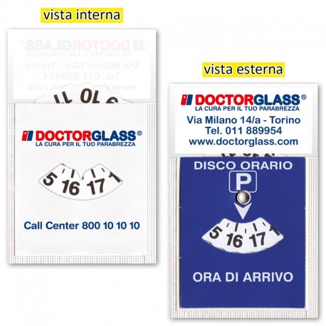 Art. 16500DG - Disco Orario Adesivo Stampato a 3 Colori